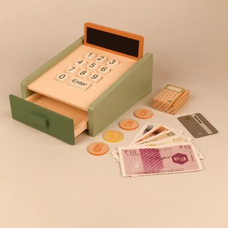wooden Money Cashier
